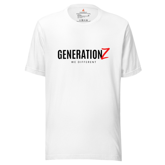 Gen-Z We Different - Unisex T-Shirt, White